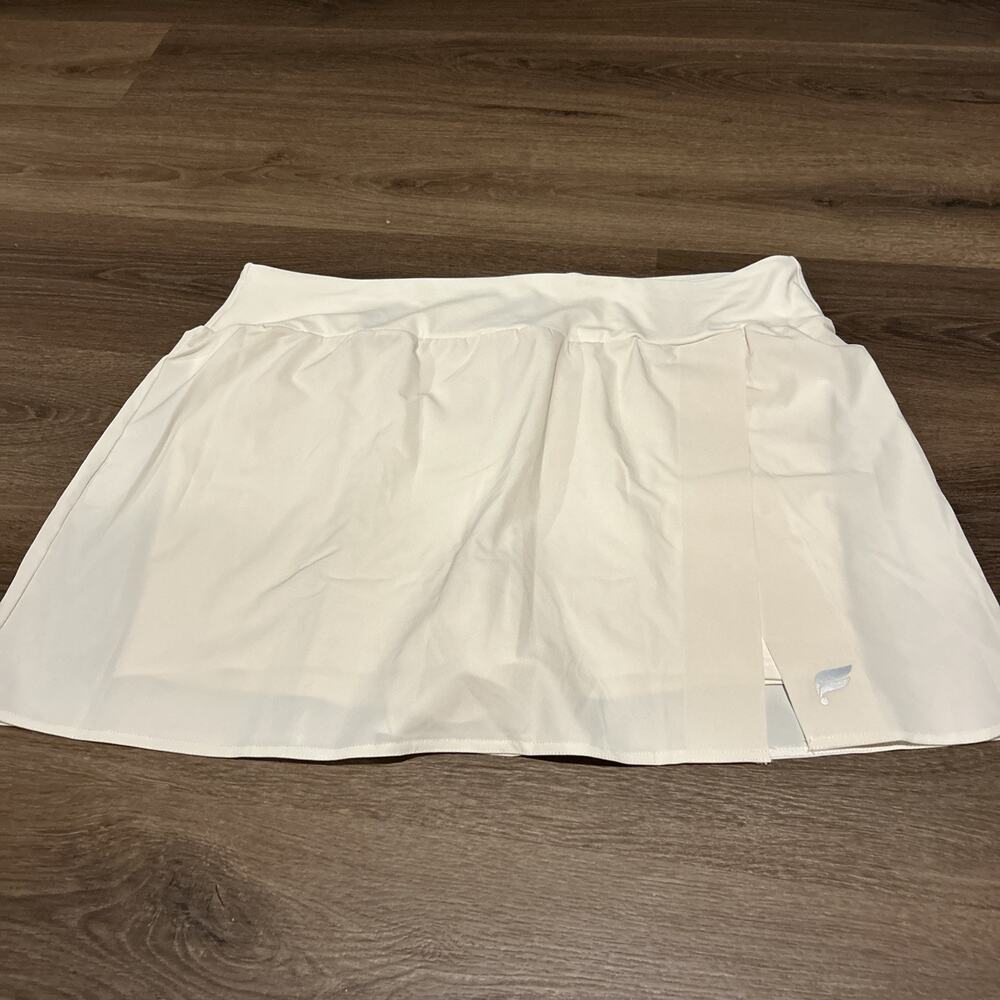 NWT Fabletics Skye Skort Skirt Egret Cream Women’s Sz 1X Tennis Pickleball